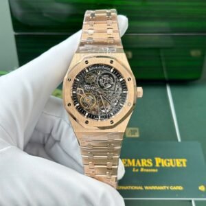 Audemars Piguet Royal Oak 15407OR Openworked Skeleton Dial Rose Gold 1:1 Best Replica THB 41mm
