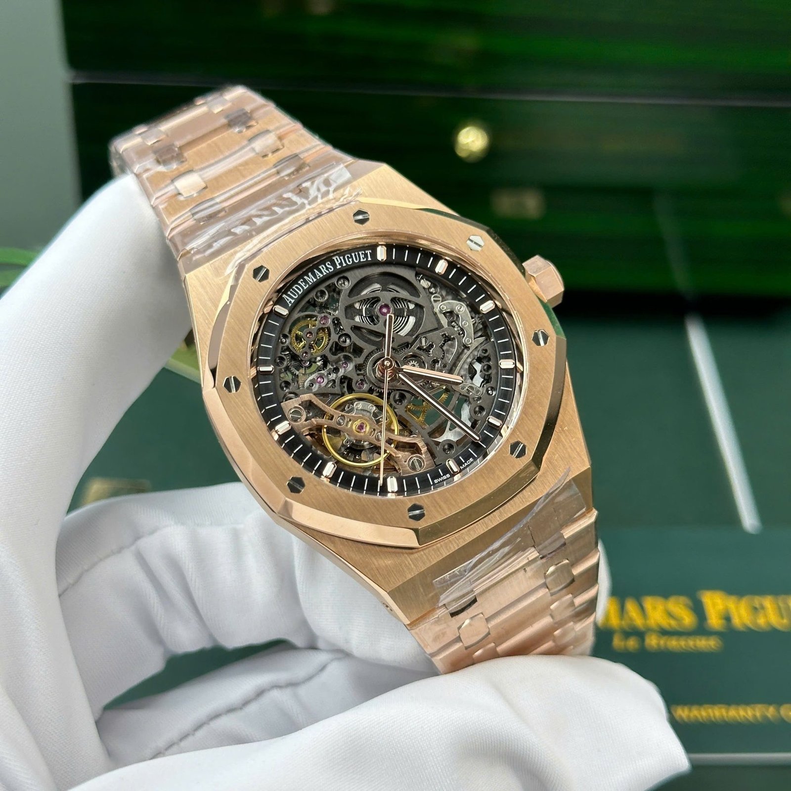Audemars Piguet Royal Oak 15407OR Openworked Skeleton Dial Rose Gold 1:1 Best Replica THB 41mm - 图片 3