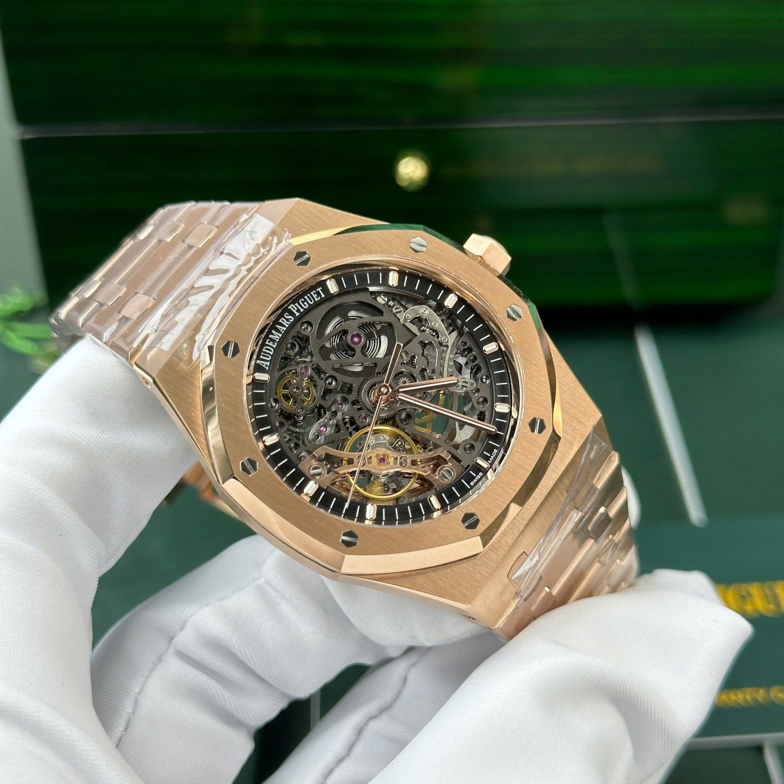 Audemars Piguet Royal Oak 15407OR Openworked Skeleton Dial Rose Gold 1:1 Best Replica THB 41mm - 图片 5