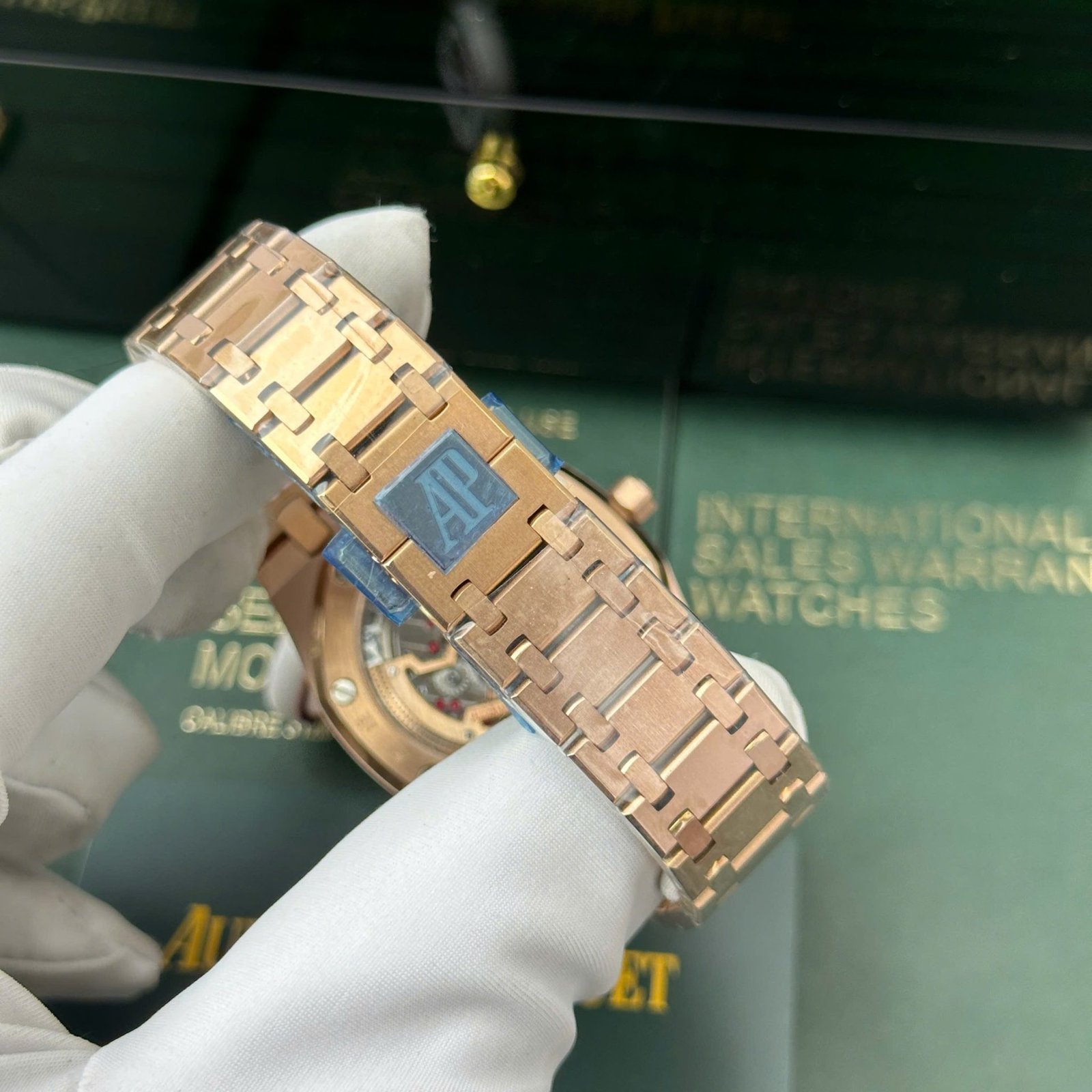 Audemars Piguet Royal Oak Jumbo Extra Thin 15207OR Rose Gold Black Dial Replica IPF 39mm - 图片 10