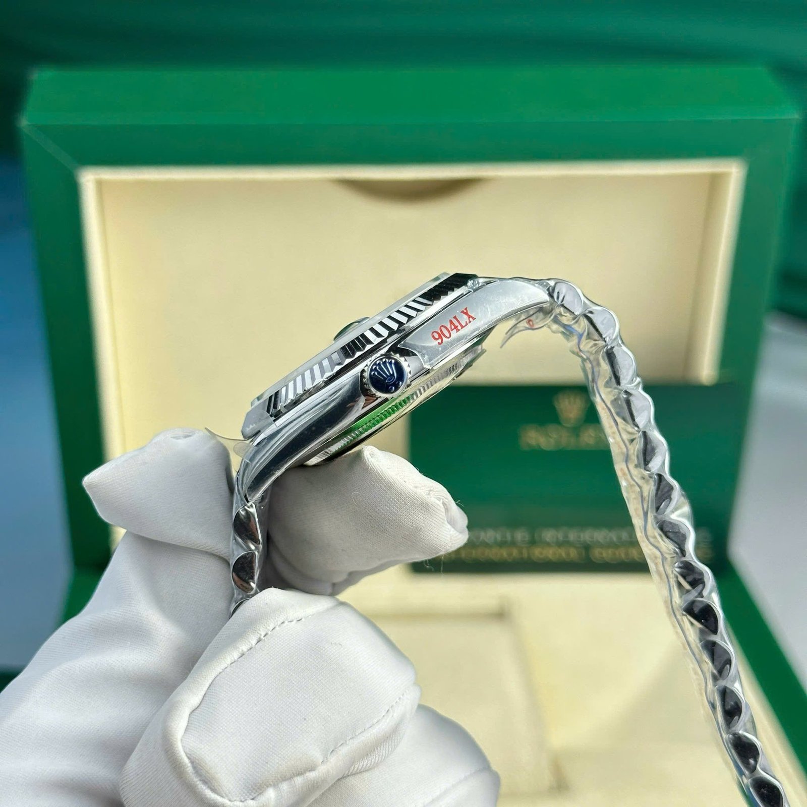 Rolex Day-Date 40 Black MOP Dial Q Factory 185g Best Replica 40mm - 图片 6