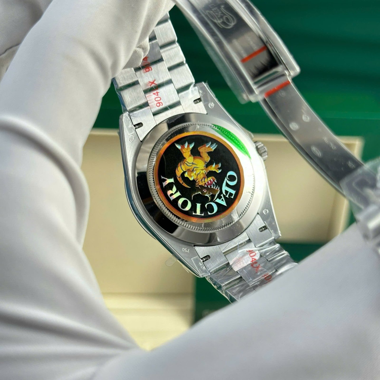 Rolex Day-Date 40 Black MOP Dial Q Factory 185g Best Replica 40mm - 图片 8