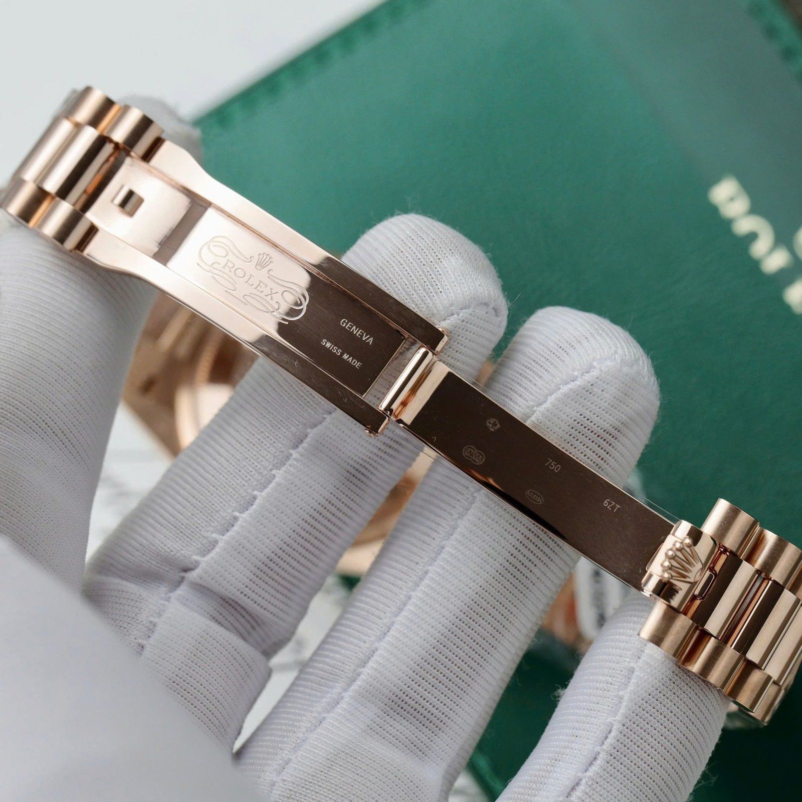 Rolex Day-Date 128235-0037 Brown Ombré Diamond-set Dial 18K Gold Wrapped 1:1 Replica 36mm - 图片 8