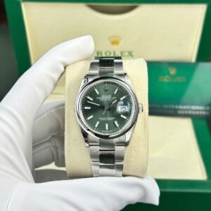 Rolex Datejust 126200-0024 Mint Green Dial Smooth Bezel Oyster Bracelet Best Replica VSF 36mm