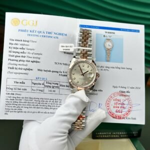Rolex Datejust 126331 Two Tone Sundust Diamond Dial 10K Everose Gold Wrapped Jubilee Best Replica 41mm