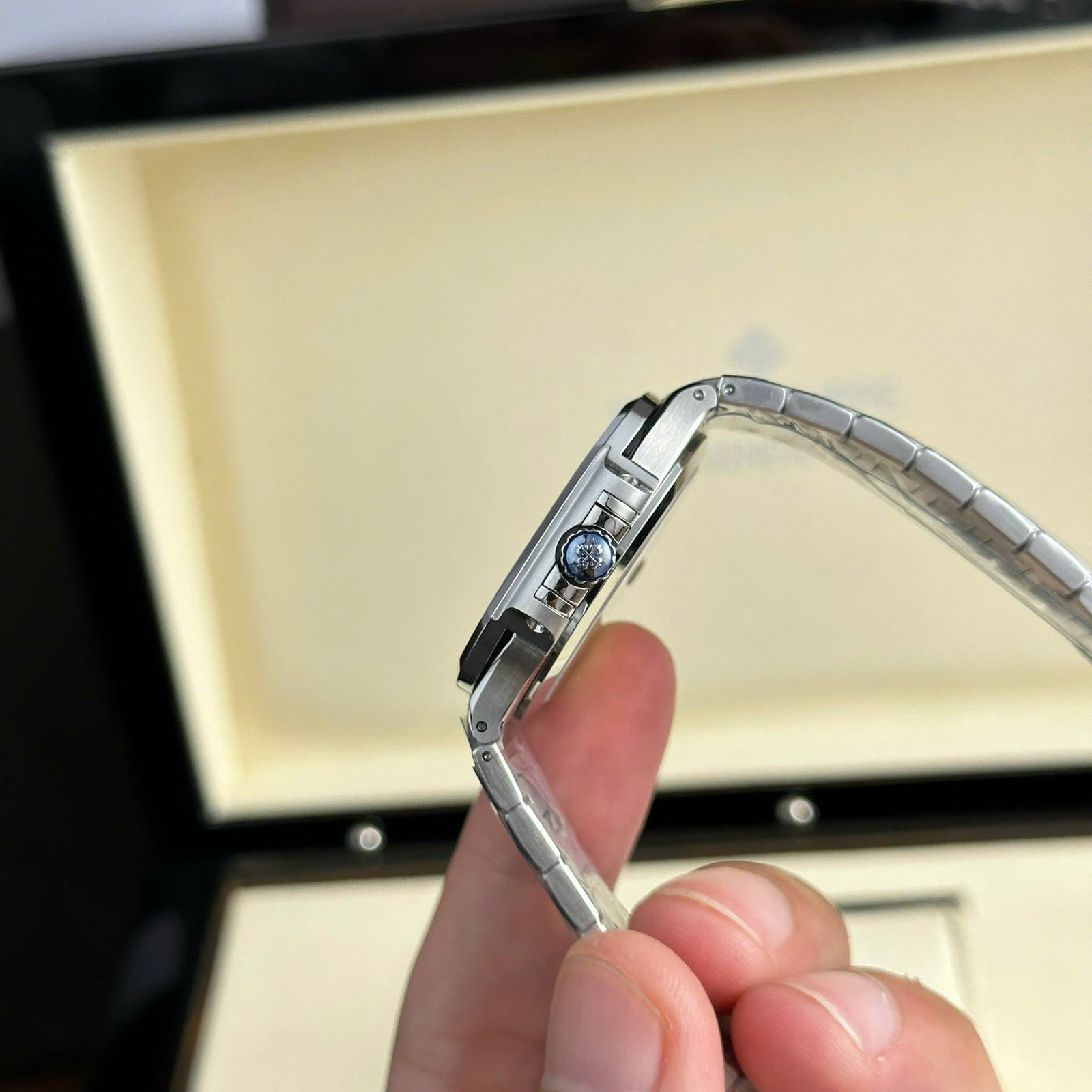 Patek Philippe Nautilus 7118/1200A-010 Steel White Dial Stone-set Bezel Best Clone 3KF 35.2mm - 图片 6