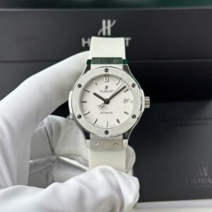 Hublot Classic Fusion Titanium White Dial White Rubber Strap Replica 38mm