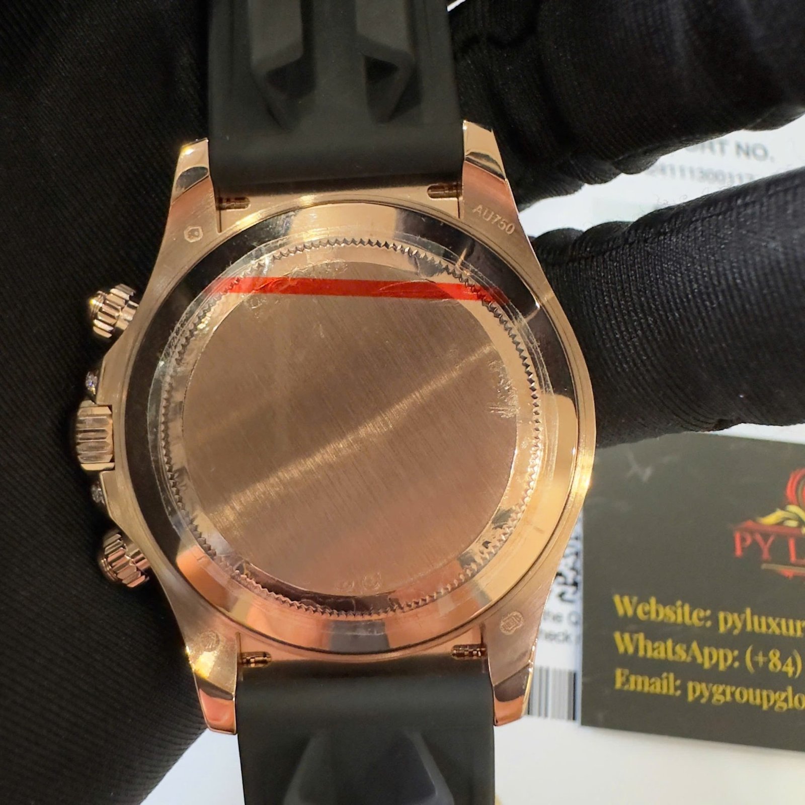 Rolex Daytona Rainbow 18K Rose Gold Wrapped Custom Moissanite & Synthetic Sapphire Rubber Strap Super Clone 40mm - 图片 13
