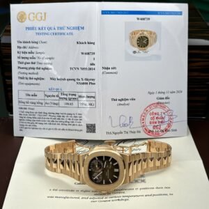 Patek Philippe Nautilus 5712/1R-001 Brown Dial 18K Solid Gold 1:1 CNC Custom Made 40mm