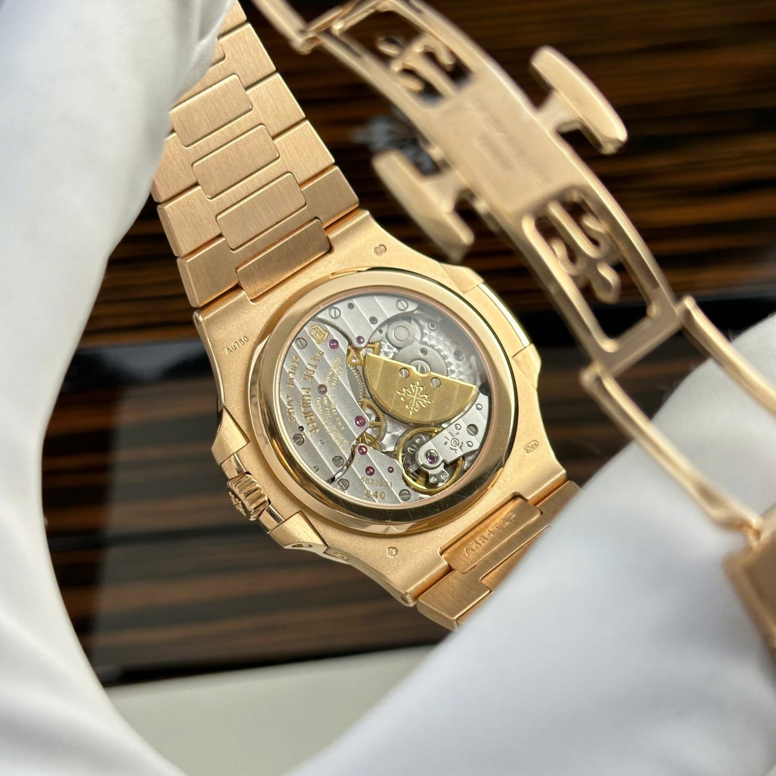 Patek Philippe Nautilus 5712/1R-001 Brown Dial 18K Solid Gold 1:1 CNC Custom Made 40mm - 图片 11