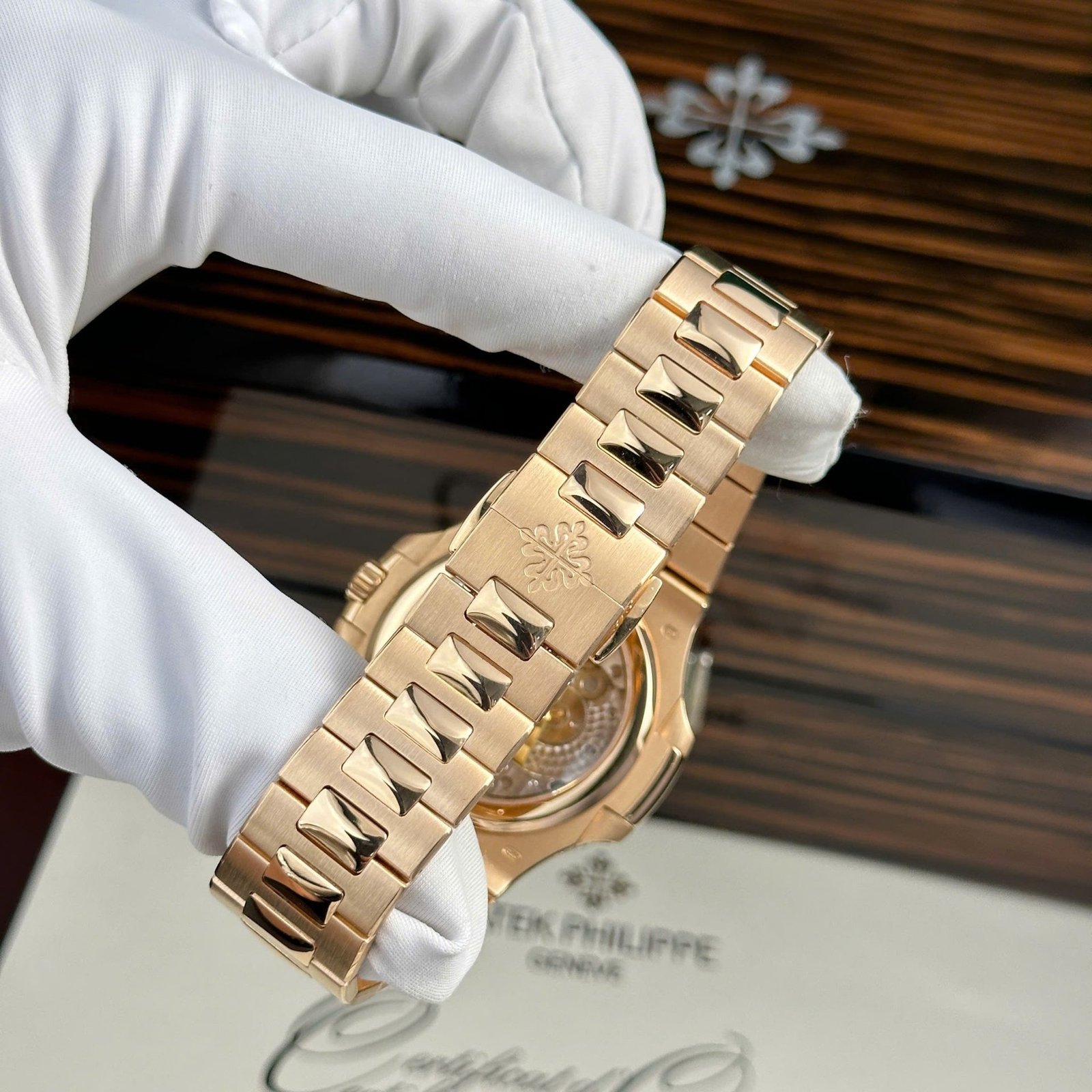 Patek Philippe Nautilus 5712/1R-001 Brown Dial 18K Solid Gold 1:1 CNC Custom Made 40mm - 图片 14