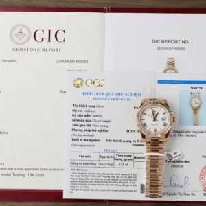 Rolex Day-Date 228235-0032 White Roman Index Dial 18K Rose Gold Wrapped Best Replica V3 GMF 40mm