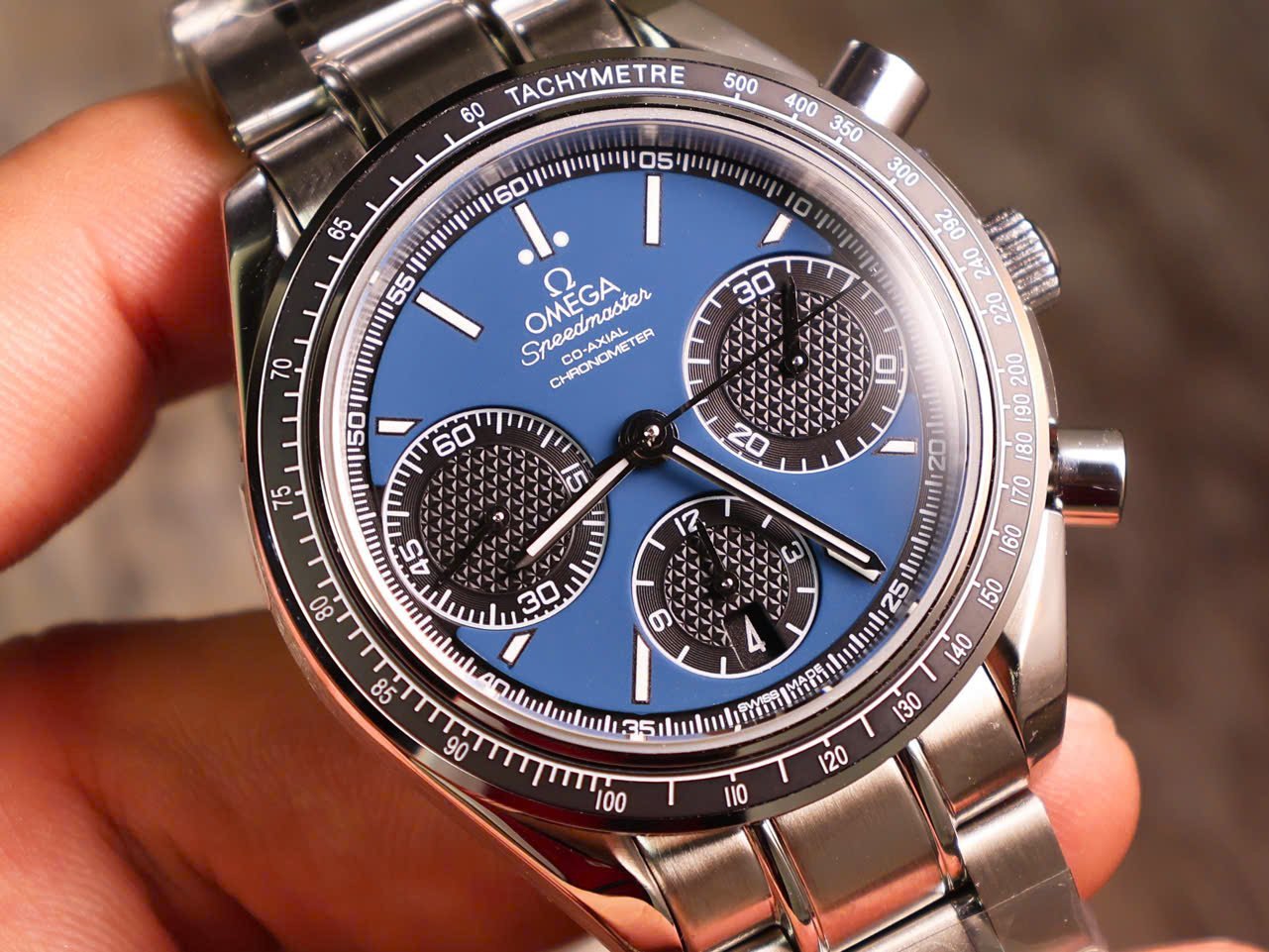Omega Speedmaster Racing Co-Axial Chronometer Chronograph 326.30.40.50.03.001 Blue Dial Replica 40mm - 图片 5