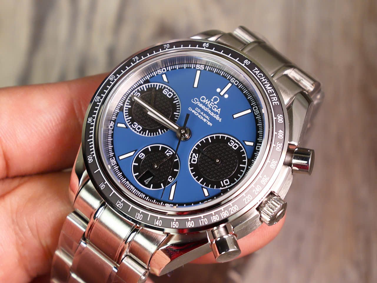 Omega Speedmaster Racing Co-Axial Chronometer Chronograph 326.30.40.50.03.001 Blue Dial Replica 40mm - 图片 8