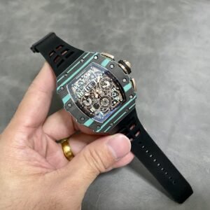 Richard Mille RM11-03 Ultimate Edition Carbon Turquoise Quartz TPT Limited Best Replica KVF 49.94 x 44.5mm