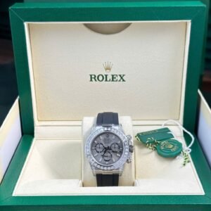 Rolex Daytona 126539TBR-0002 Steel Diamond-set Dial CZ Stones Bezel & Lugs Oysterflex Super Clone 40mm
