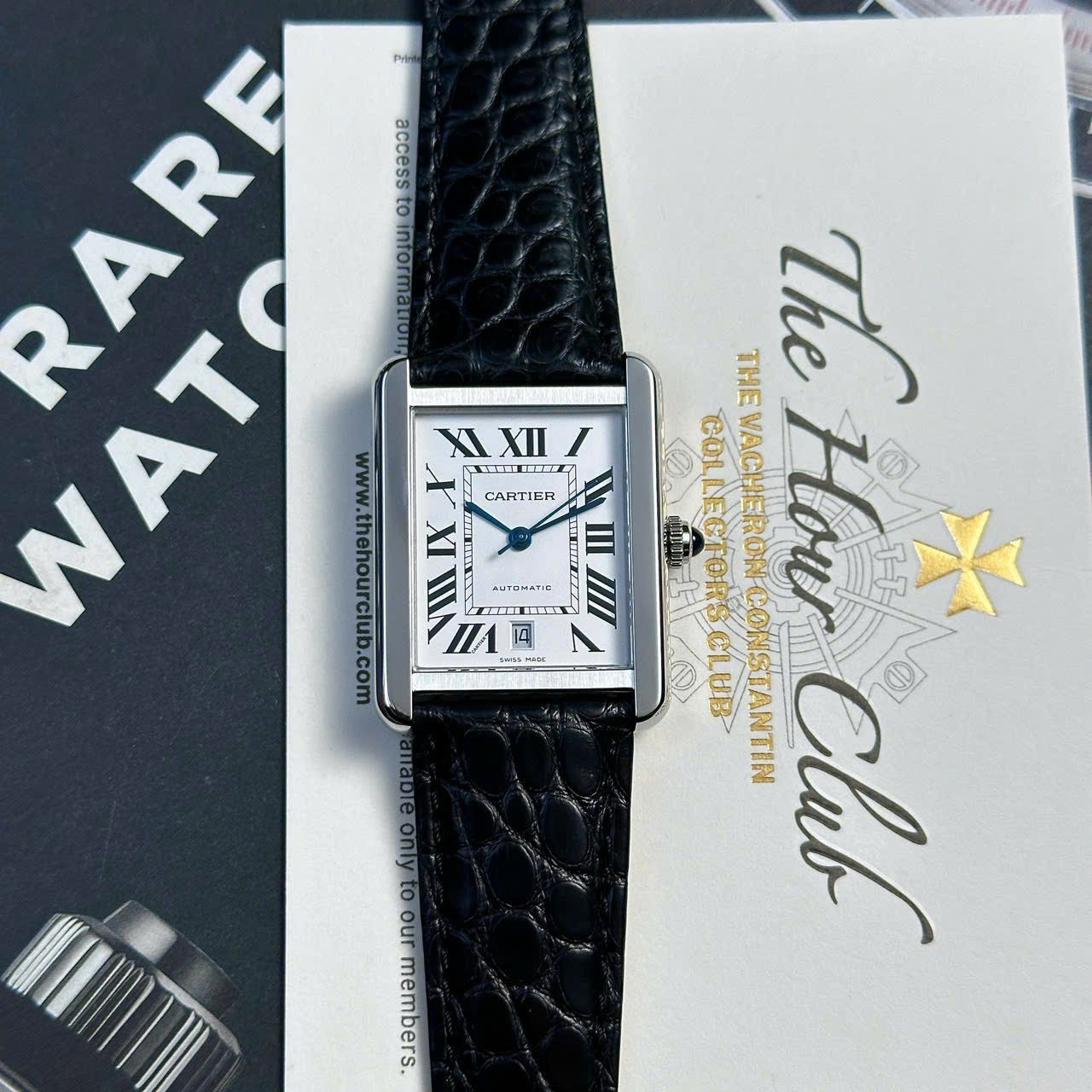 Cartier Tank Solo Extra Large White Dial Leather Strap Best Replica AF 31mm x 41mm - 图片 2