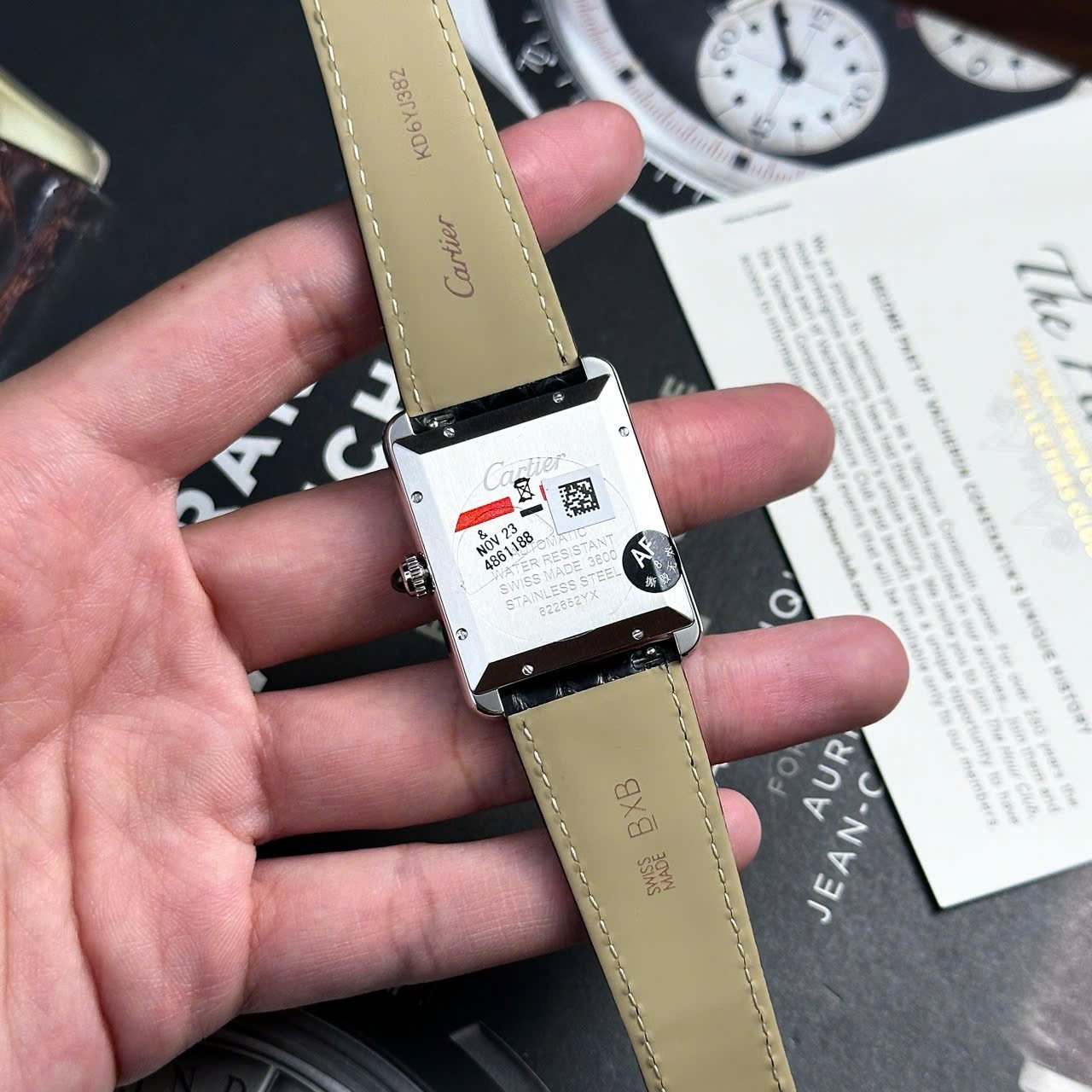 Cartier Tank Solo Extra Large White Dial Leather Strap Best Replica AF 31mm x 41mm - 图片 9