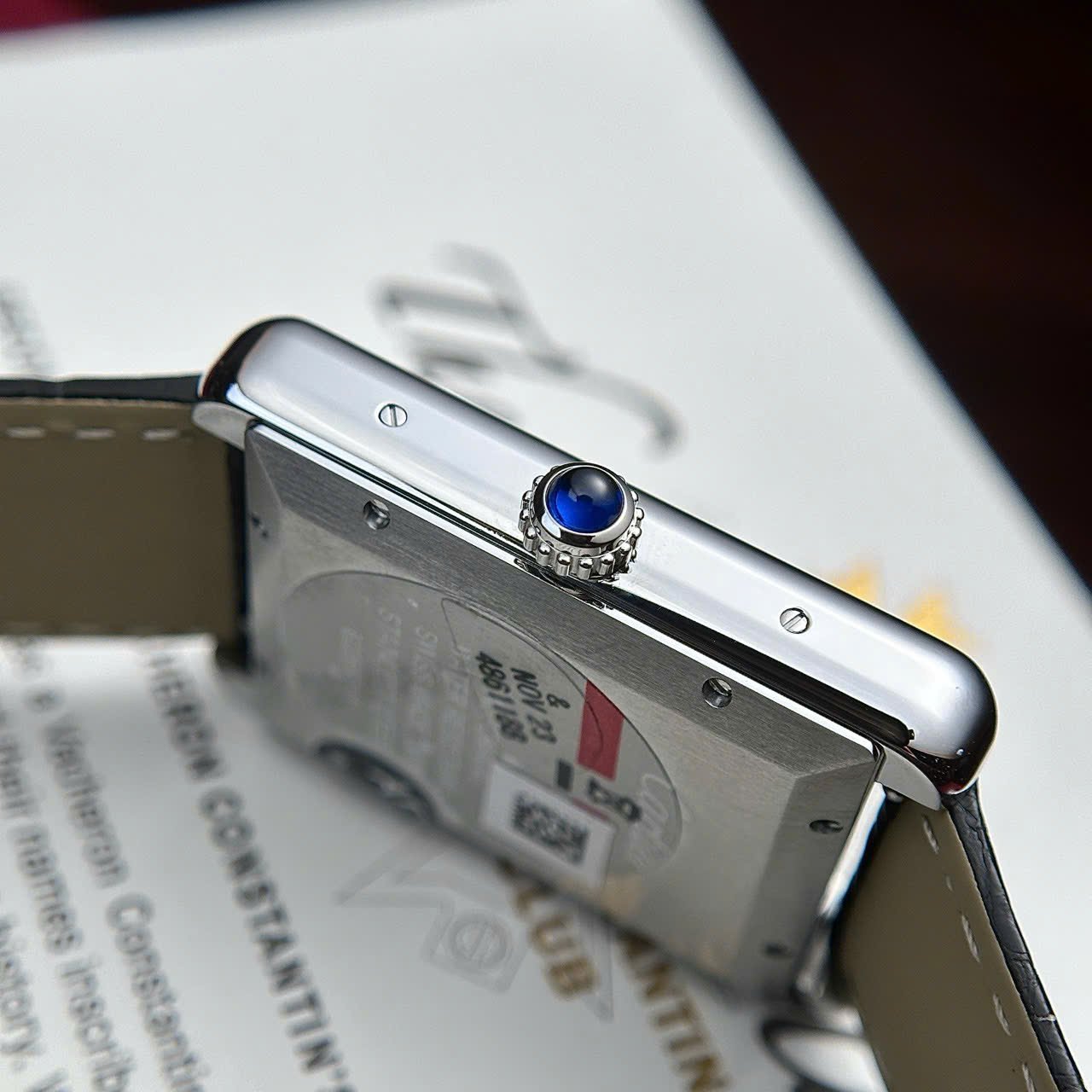 Cartier Tank Solo Extra Large White Dial Diamond Bezel Leather Strap Best Replica AF 31mm x 41mm - 图片 7