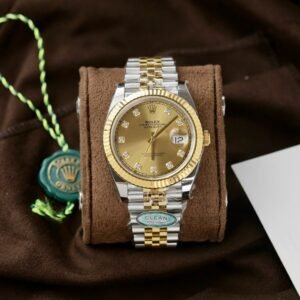 Rolex Datejust 126333 Two Tone Yellow Gold Champagne Diamond-set Dial Jubilee Best Replica Clean Factory 41mm