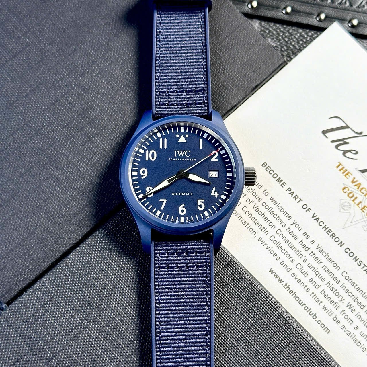 IWC Pilot’s Watch Laureus Sport Blue Ceramic Blue Dial Best Copy V7 Factory 41mm