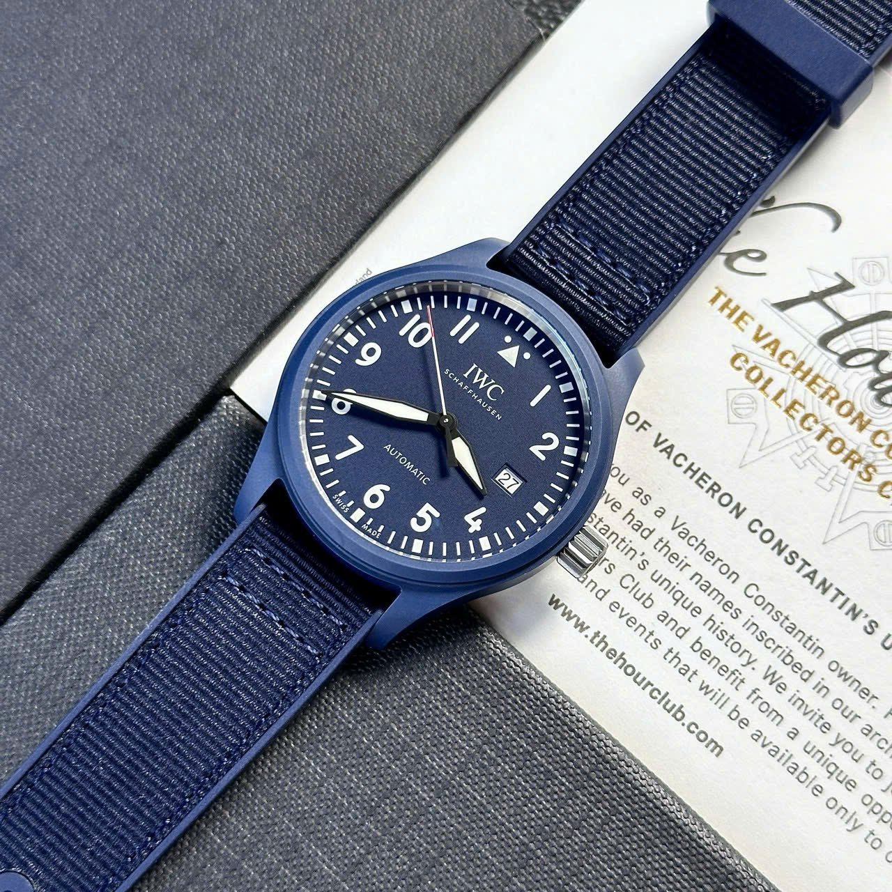 IWC Pilot’s Watch Laureus Sport Blue Ceramic Blue Dial Best Copy V7 Factory 41mm - 图片 3