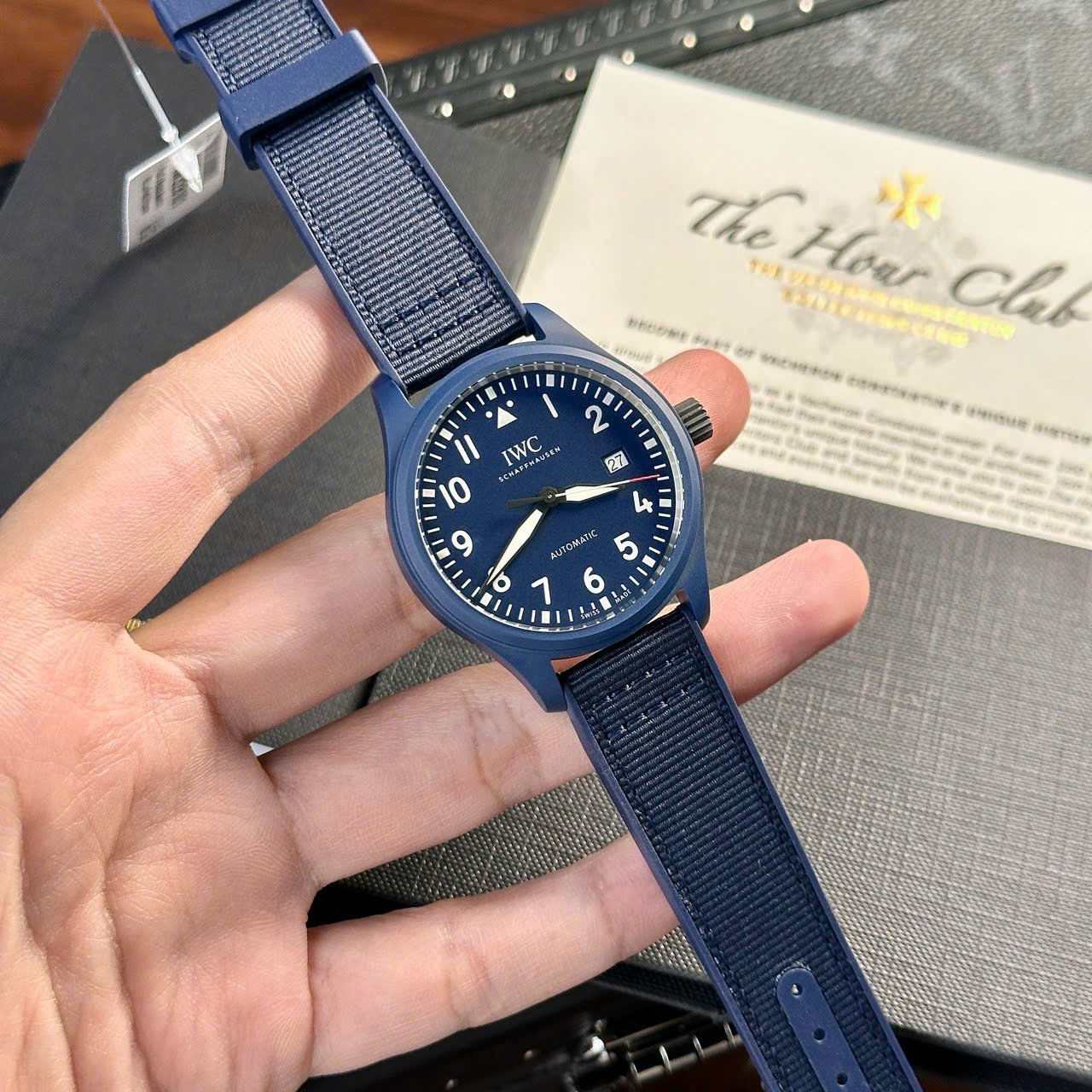 IWC Pilot’s Watch Laureus Sport Blue Ceramic Blue Dial Best Copy V7 Factory 41mm - 图片 4