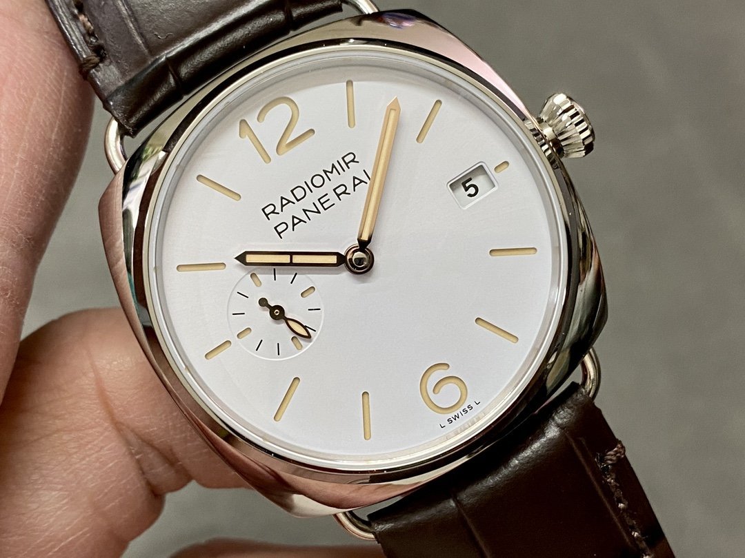 Panerai Radiomir Quaranta PAM 1292 White Dial Leather Strap 1:1 Best Replica VSF 40mm - 图片 2