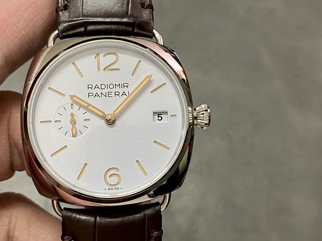 Panerai Radiomir Quaranta PAM 1292 White Dial Leather Strap 1:1 Best Replica VSF 40mm - 图片 4