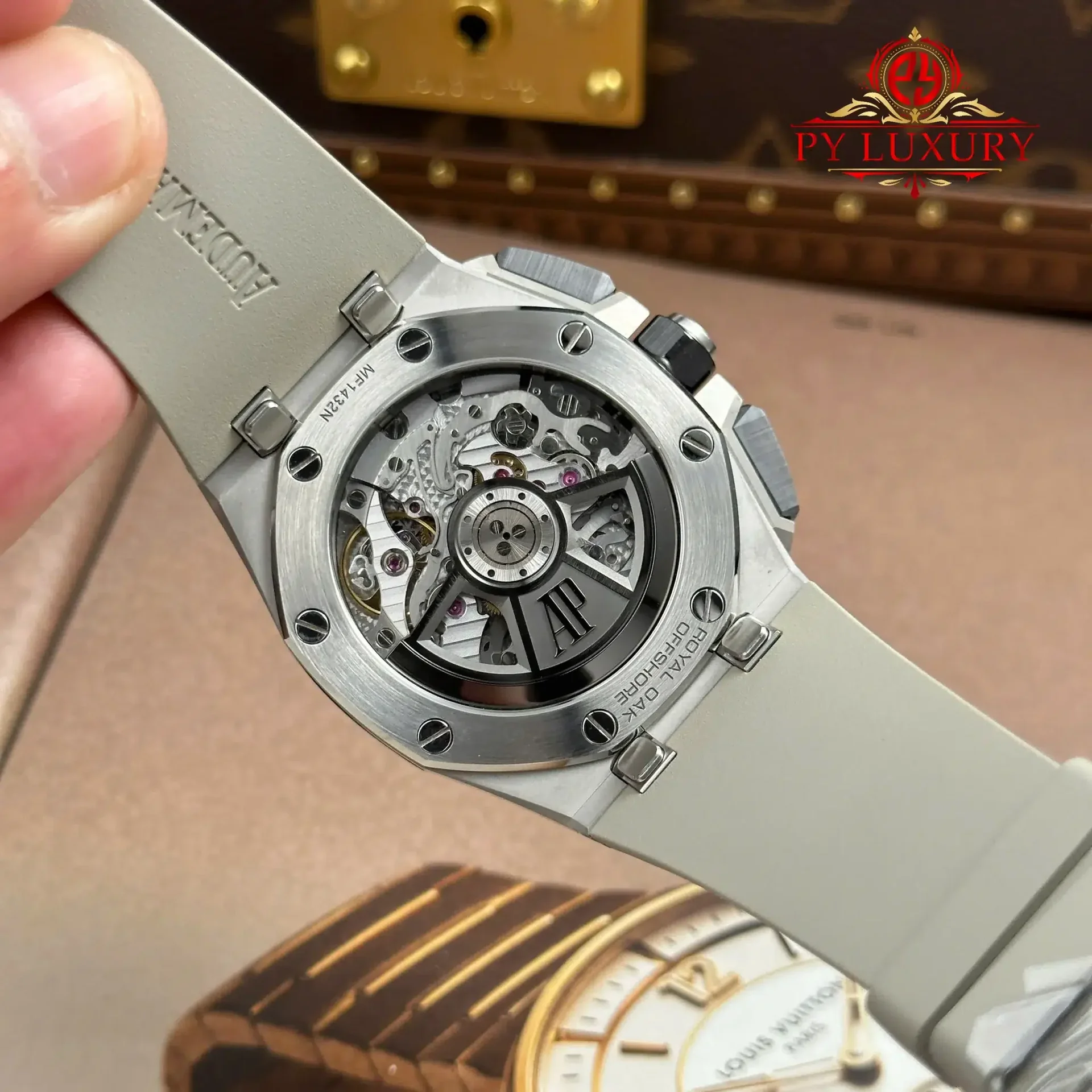Audemars Piguet Royal Oak Offshore Chronograph 26420SO Smoked Taupe Dial Rubber Strap 1:1 Best Replica DDF 43mm (Free Sprung) - 图片 10