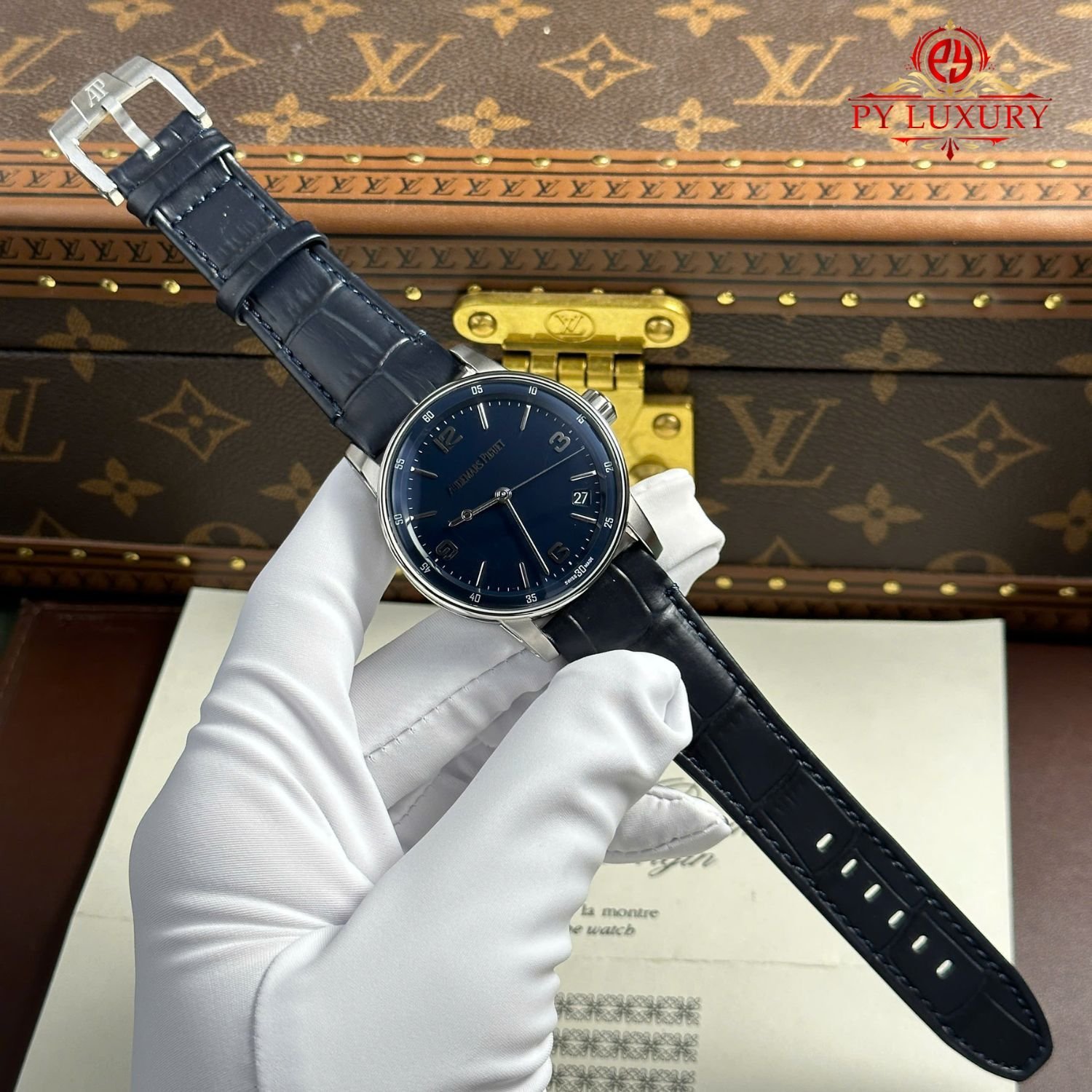 Audemars Piguet Code 11.59 Automatic 15210BC Blue Dial Leather Strap 1:1 Best Replica APSF 41mm - 图片 2