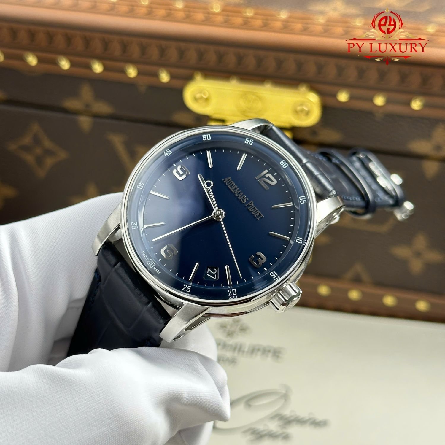 Audemars Piguet Code 11.59 Automatic 15210BC Blue Dial Leather Strap 1:1 Best Replica APSF 41mm - 图片 3