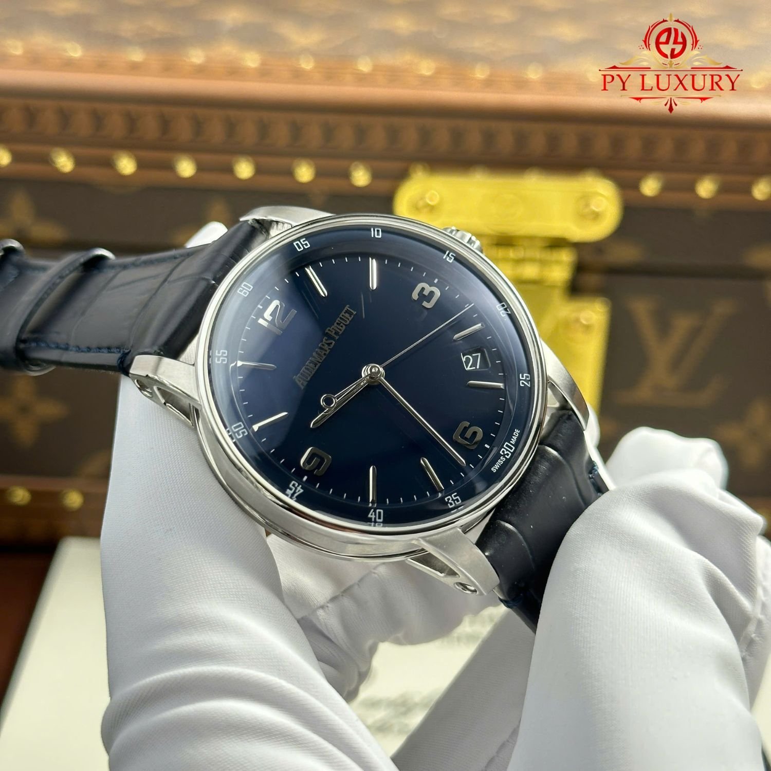 Audemars Piguet Code 11.59 Automatic 15210BC Blue Dial Leather Strap 1:1 Best Replica APSF 41mm - 图片 4