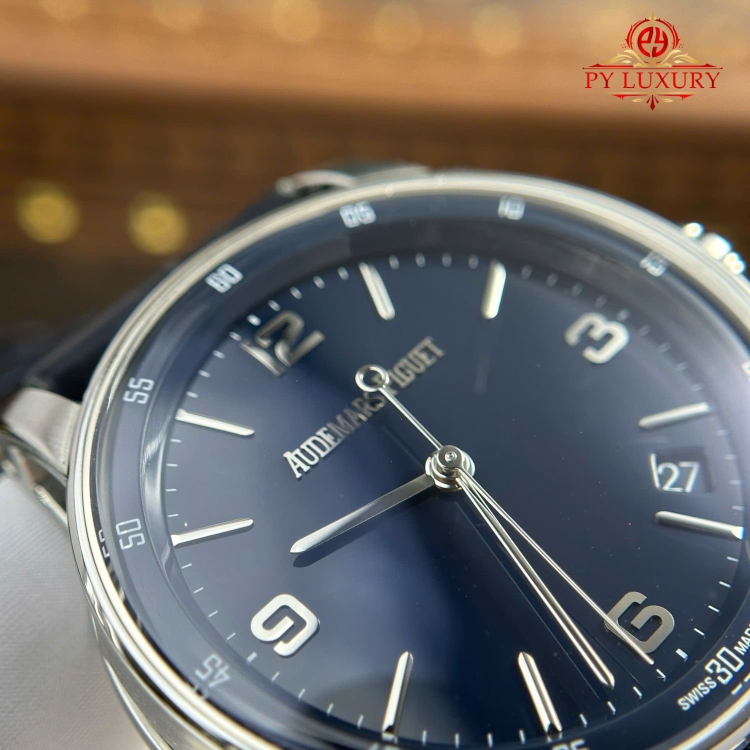 Audemars Piguet Code 11.59 Automatic 15210BC Blue Dial Leather Strap 1:1 Best Replica APSF 41mm - 图片 6