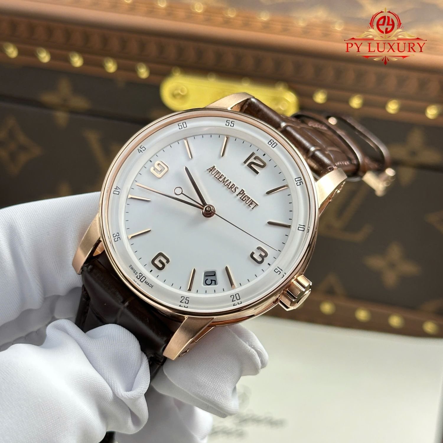 Audemars Piguet Code 11.59 Automatic 15210OR White Dial Leather Strap 1:1 Best Replica APSF 41mm - 图片 2
