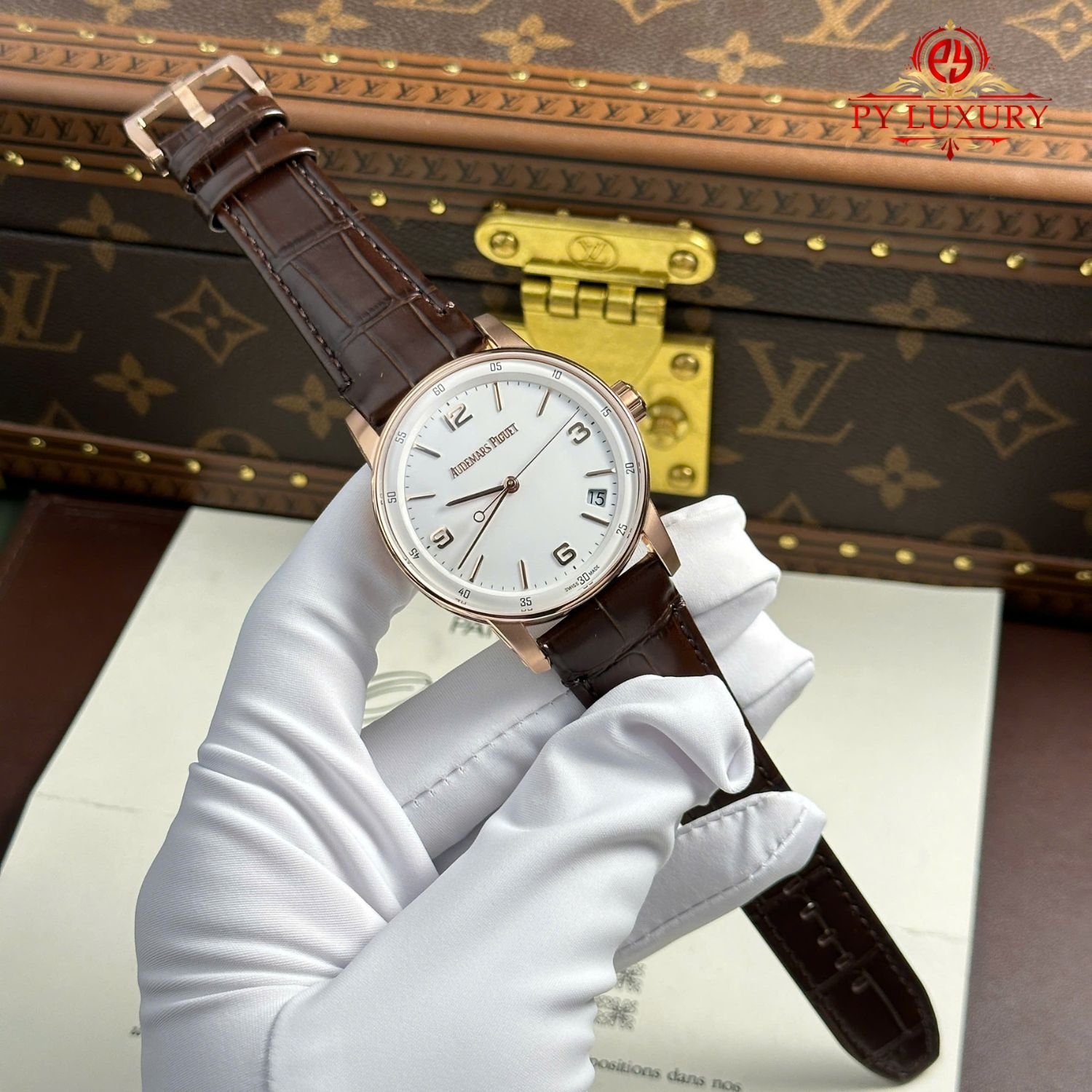 Audemars Piguet Code 11.59 Automatic 15210OR White Dial Leather Strap 1:1 Best Replica APSF 41mm - 图片 3