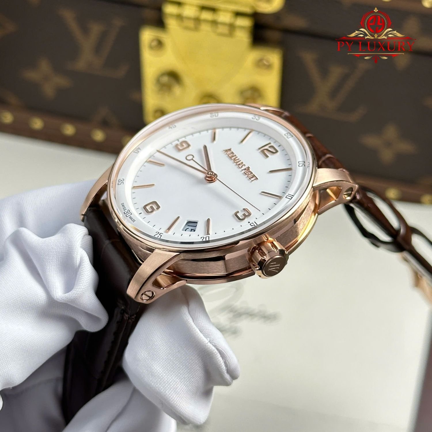 Audemars Piguet Code 11.59 Automatic 15210OR White Dial Leather Strap 1:1 Best Replica APSF 41mm - 图片 4