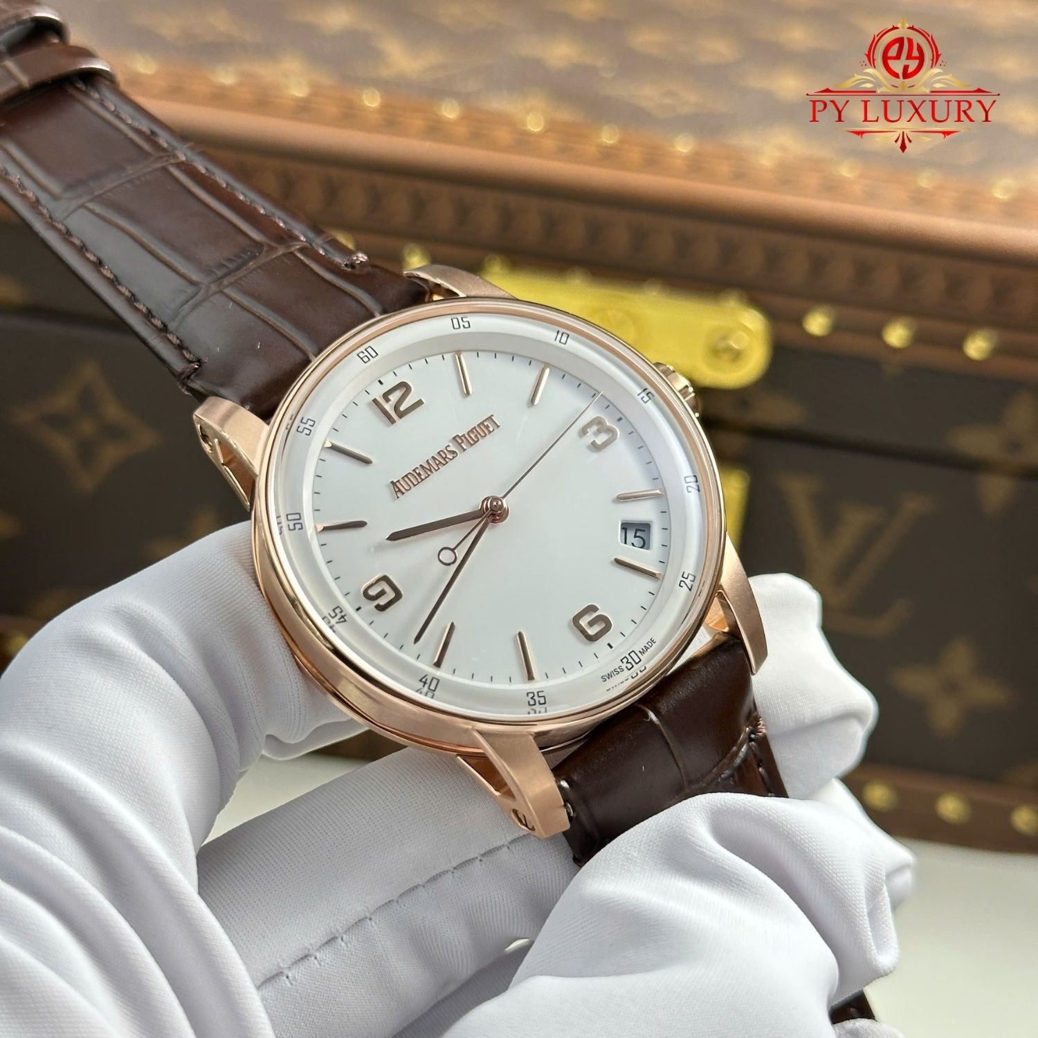 Audemars Piguet Code 11.59 Automatic 15210OR White Dial Leather Strap 1:1 Best Replica APSF 41mm - 图片 5