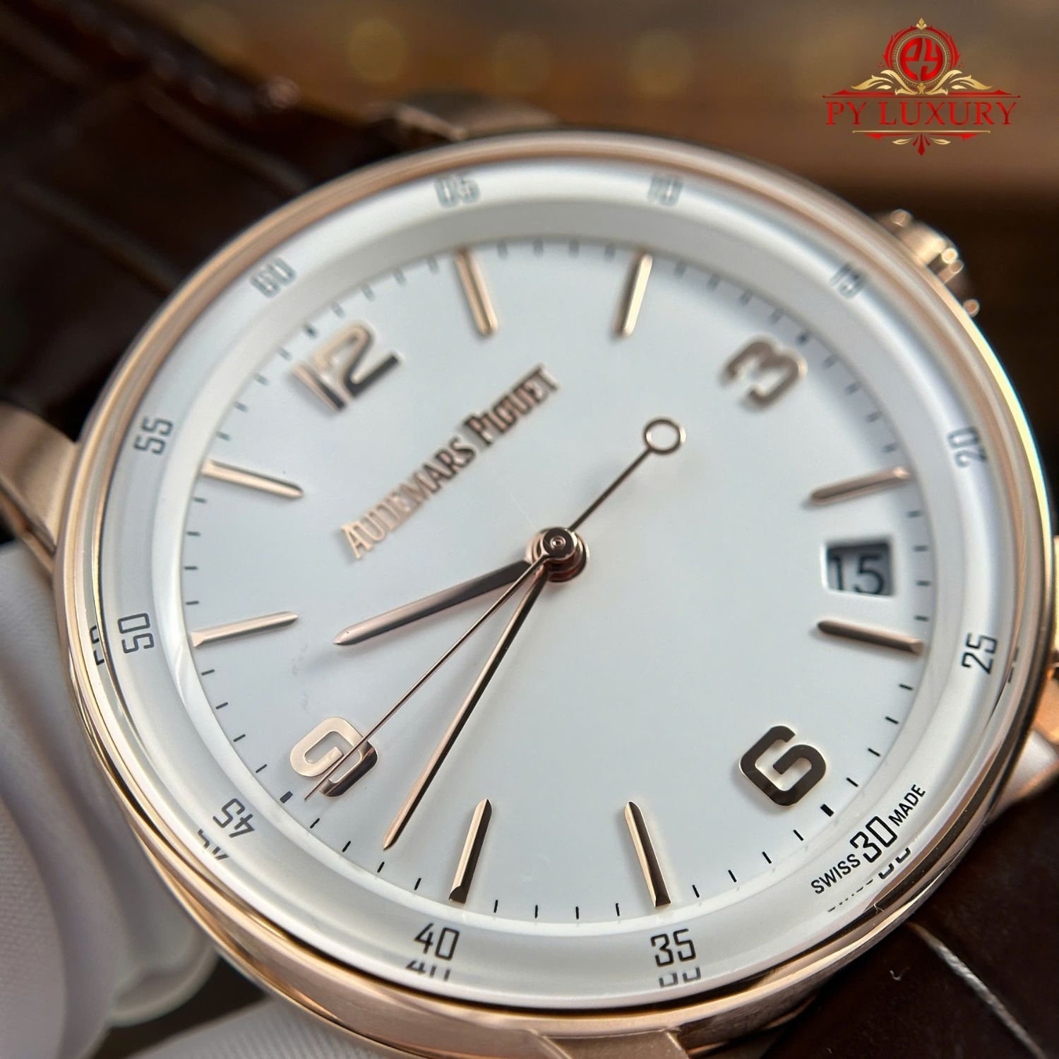 Audemars Piguet Code 11.59 Automatic 15210OR White Dial Leather Strap 1:1 Best Replica APSF 41mm - 图片 7