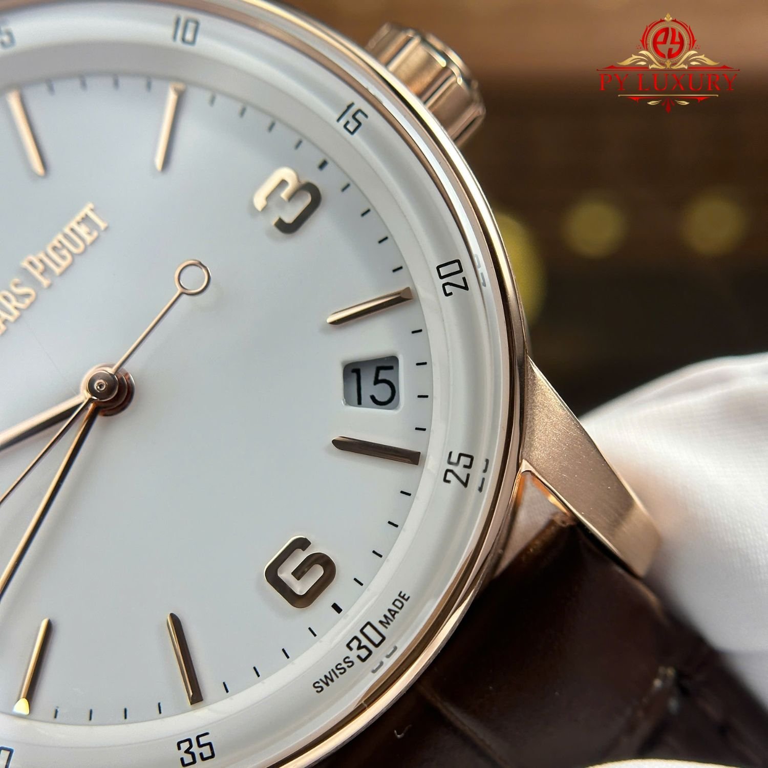 Audemars Piguet Code 11.59 Automatic 15210OR White Dial Leather Strap 1:1 Best Replica APSF 41mm - 图片 8