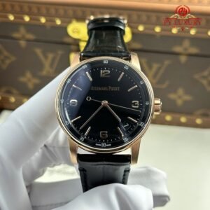Audemars Piguet Code 11.59 Automatic 15210OR Black Dial Leather Strap 1:1 Best Replica APSF 41mm