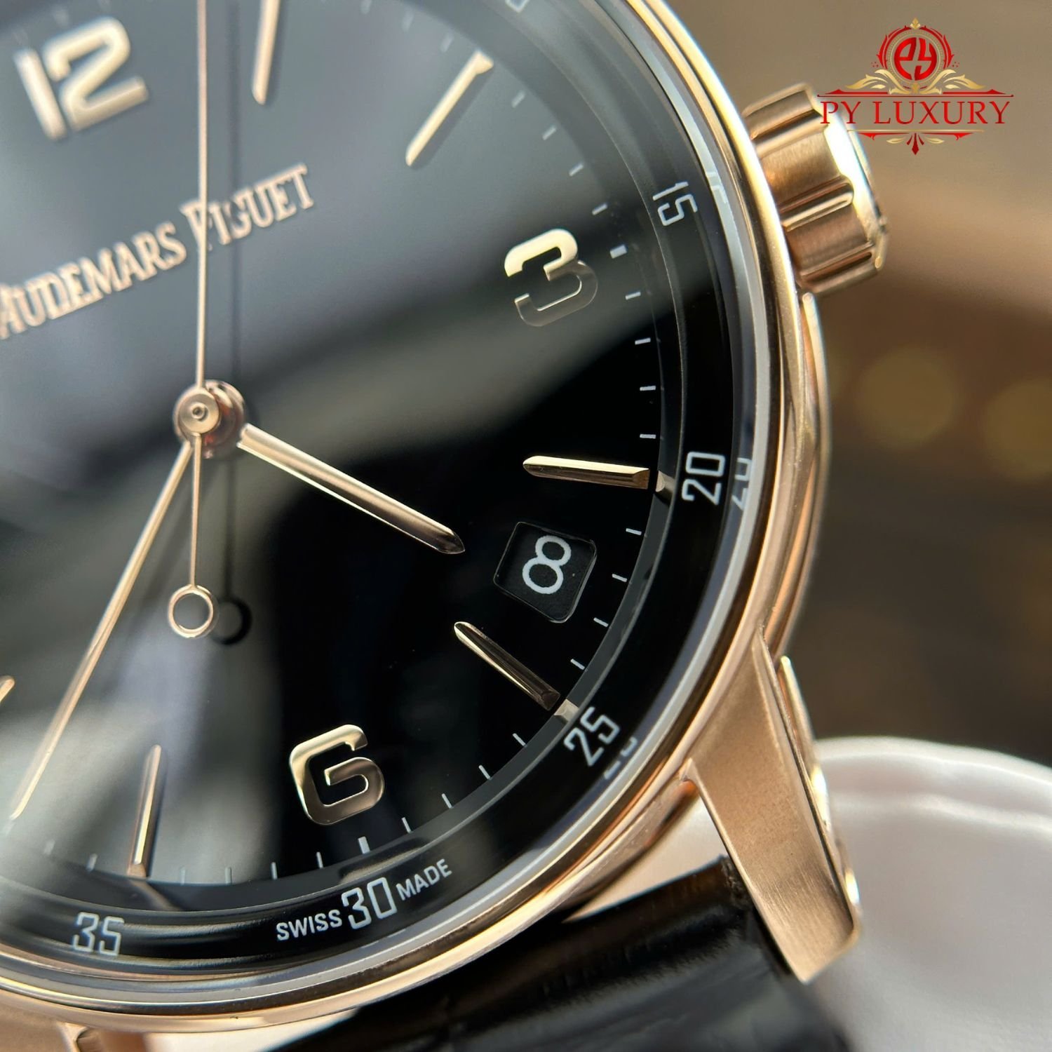 Audemars Piguet Code 11.59 Automatic 15210OR Black Dial Leather Strap 1:1 Best Replica APSF 41mm - 图片 6