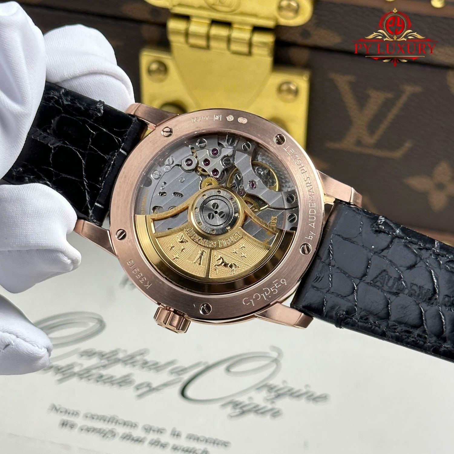 Audemars Piguet Code 11.59 Automatic 15210OR Black Dial Leather Strap 1:1 Best Replica APSF 41mm - 图片 9