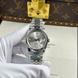 Rolex Datejust 126234 Silver Luminous Dial Jubilee Bracelet 1:1 Best Replica Clean Factory 36mm