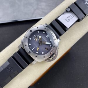 Panerai Submersible GMT Navy Seals PAM 1323 Grey Dial Rubber Strap Best Replica VSF 44mm