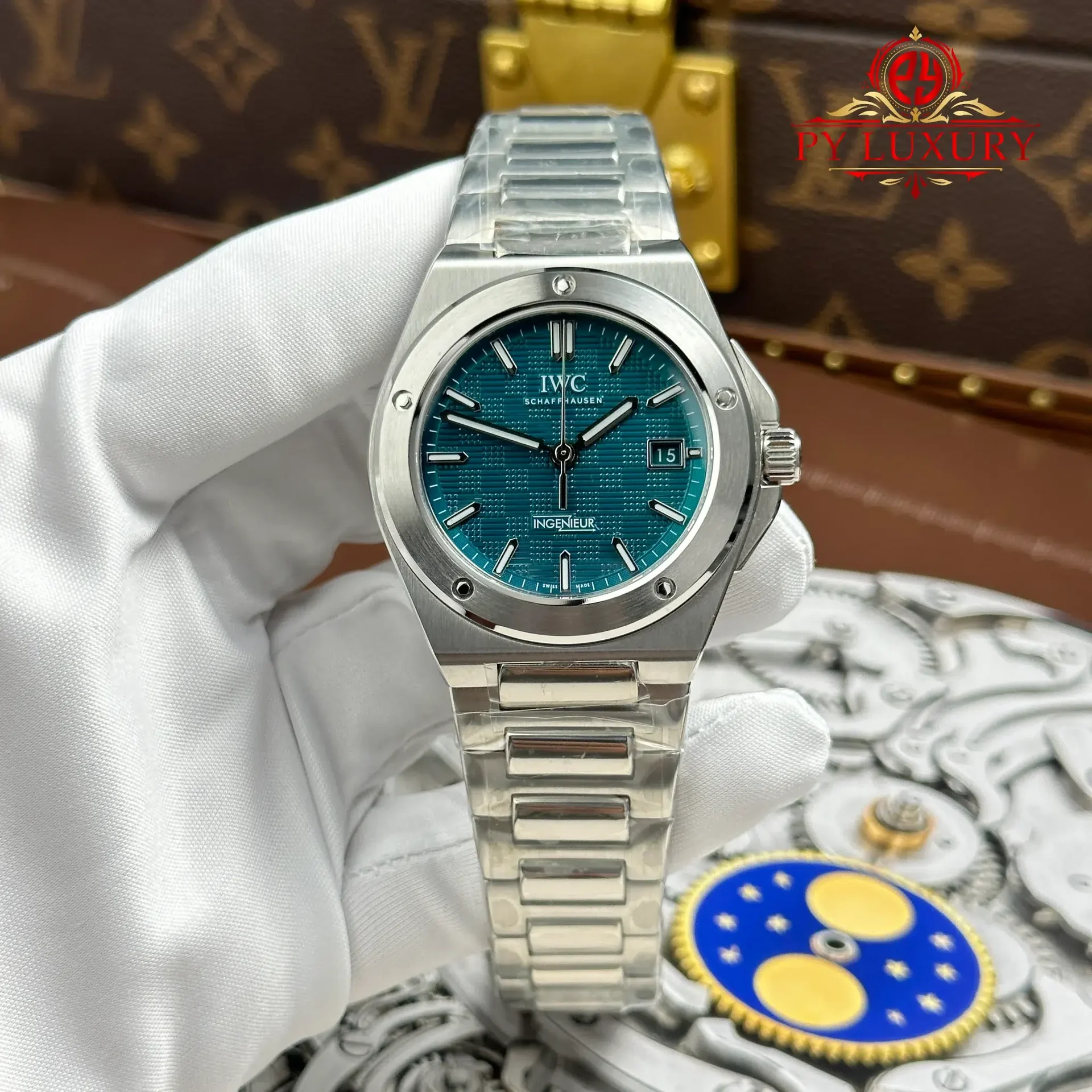 IWC Ingenieur Automatic IW328903 Aqua Dial Best Replica GH Factory 40mm