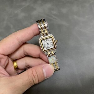 Cartier Panthère de Cartier Small Model Two Tone Yellow Gold White Dial Best Replica BVF 22mm x 30mm