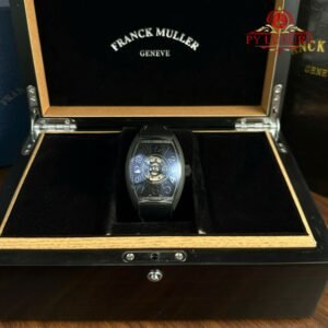 Franck Muller Grand Central Tourbillon Black Carbon Arabic Dial Best Replica 44mm