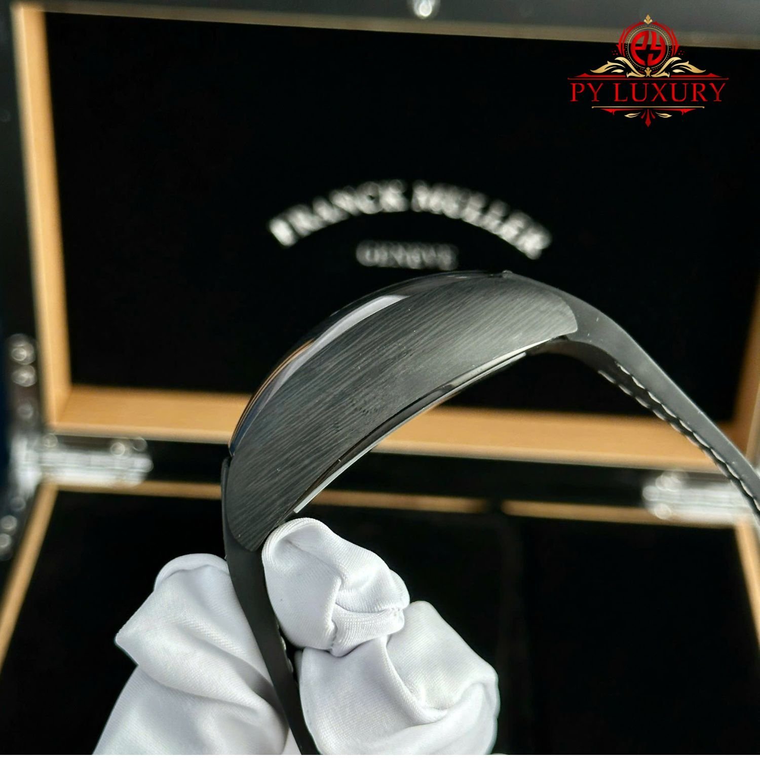 Franck Muller Grand Central Tourbillon Black Carbon Arabic Dial Best Replica 44mm - 图片 7