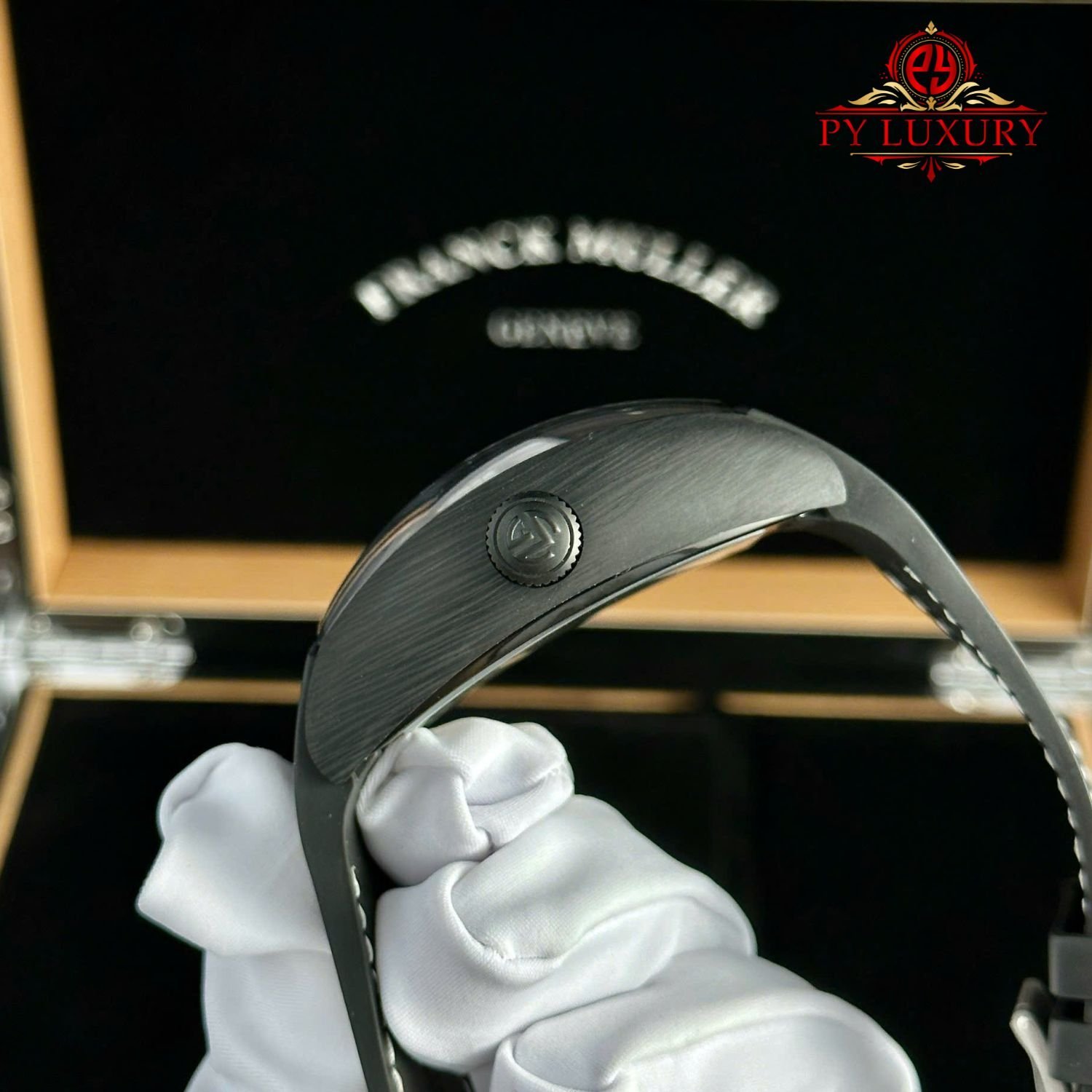 Franck Muller Grand Central Tourbillon Black Carbon Arabic Dial Best Replica 44mm - 图片 8